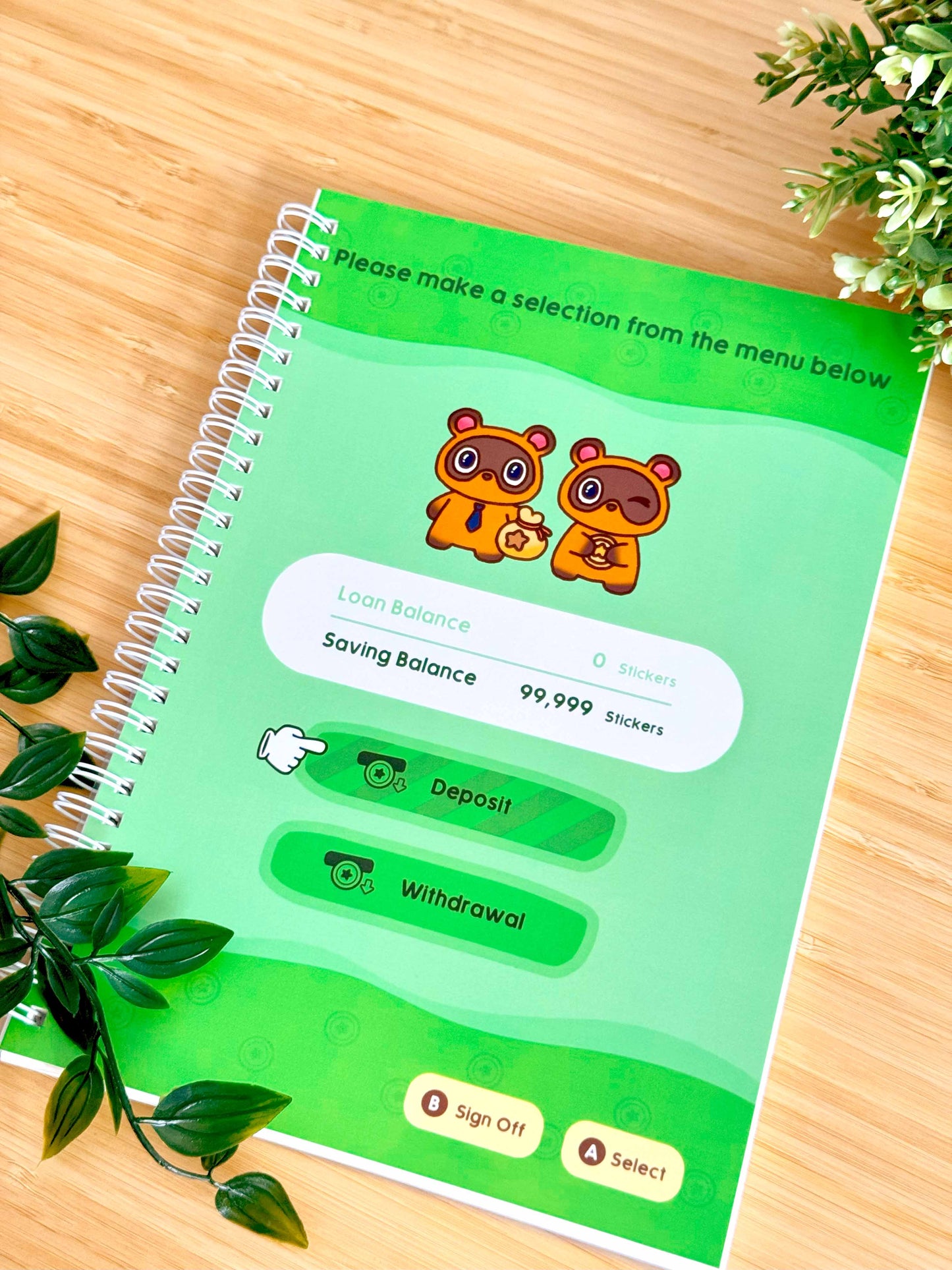 Animal Crossing Reusable Sticker Book