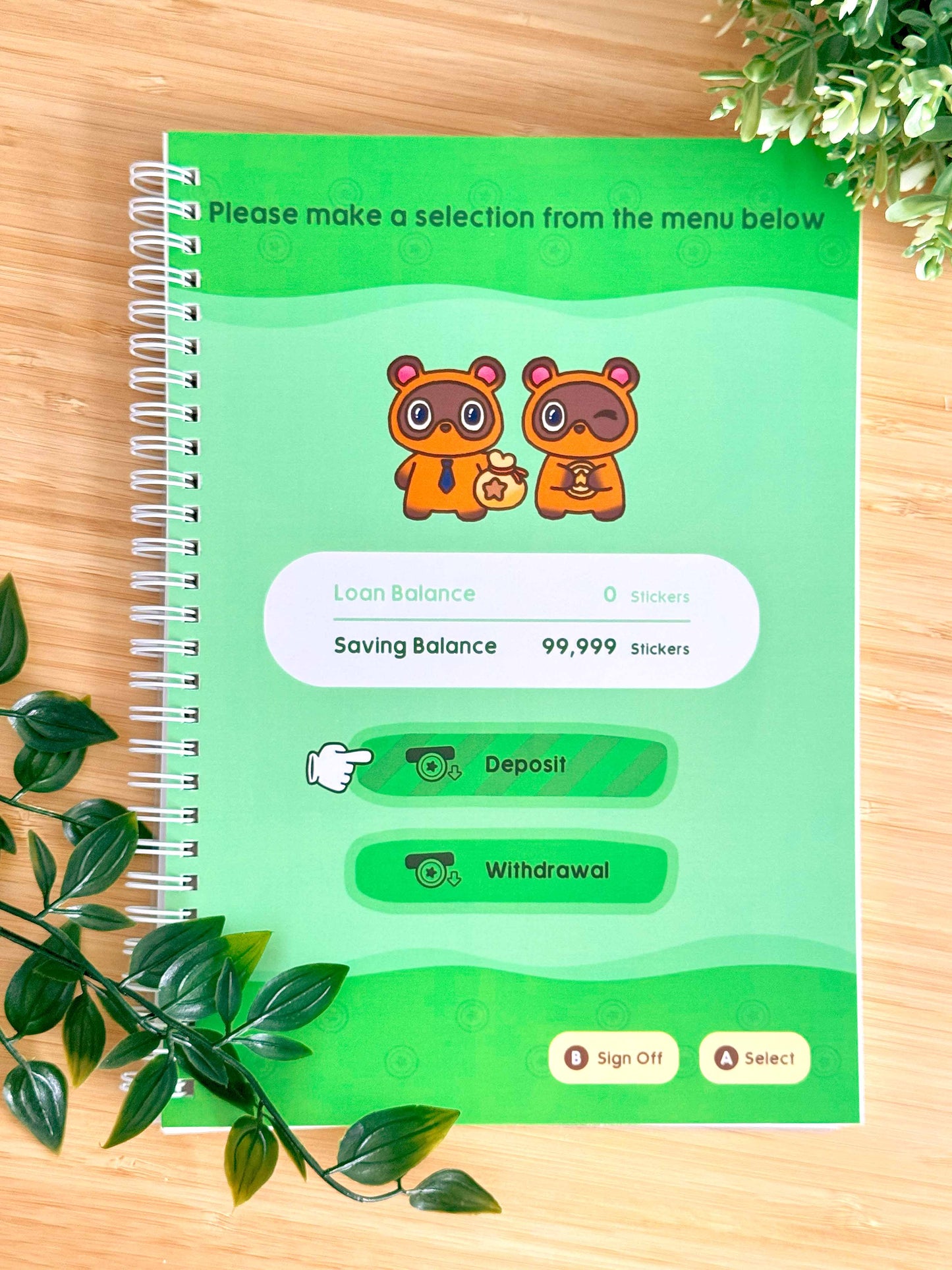 Animal Crossing Reusable Sticker Book