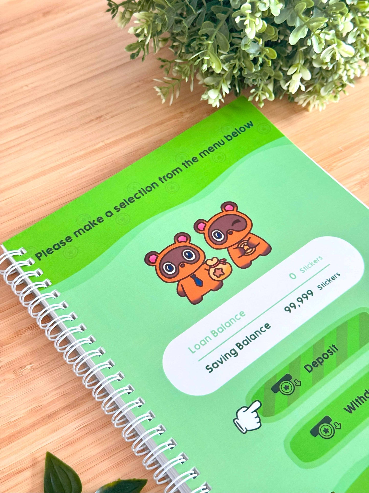 Animal Crossing Reusable Sticker Book