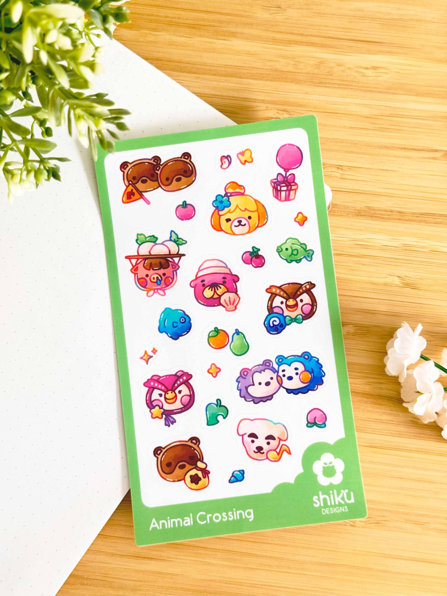Animal Crossing Sticker Sheet
