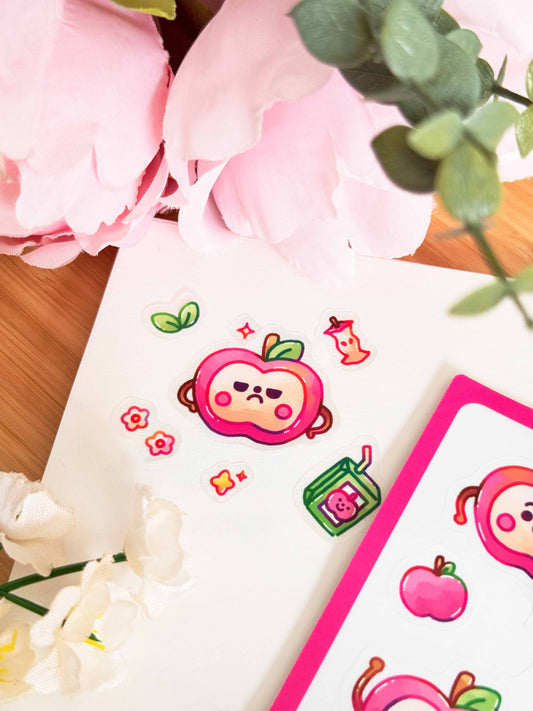 Apple and Deepsace Sticker Sheet