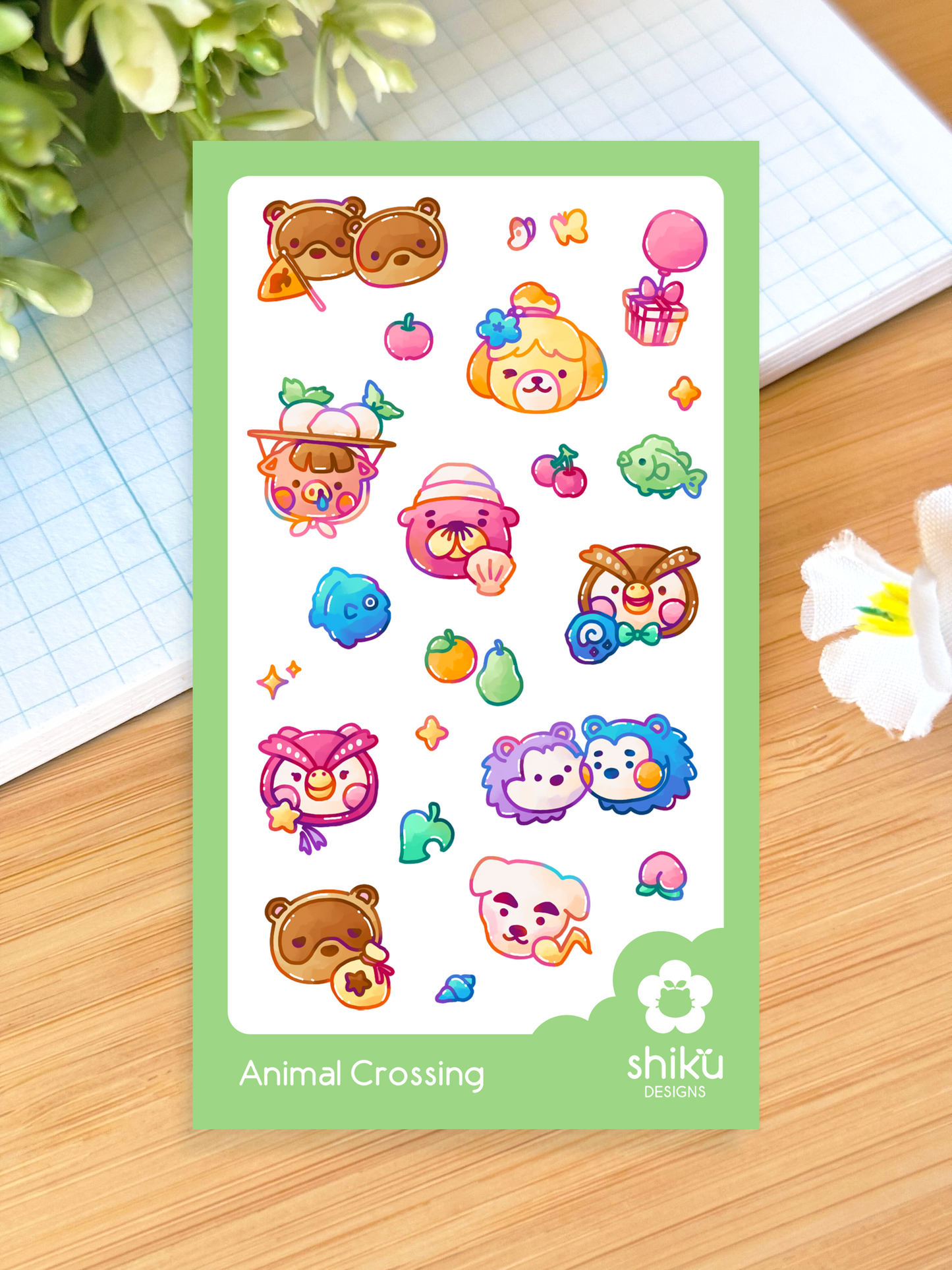 Animal Crossing Sticker Sheet