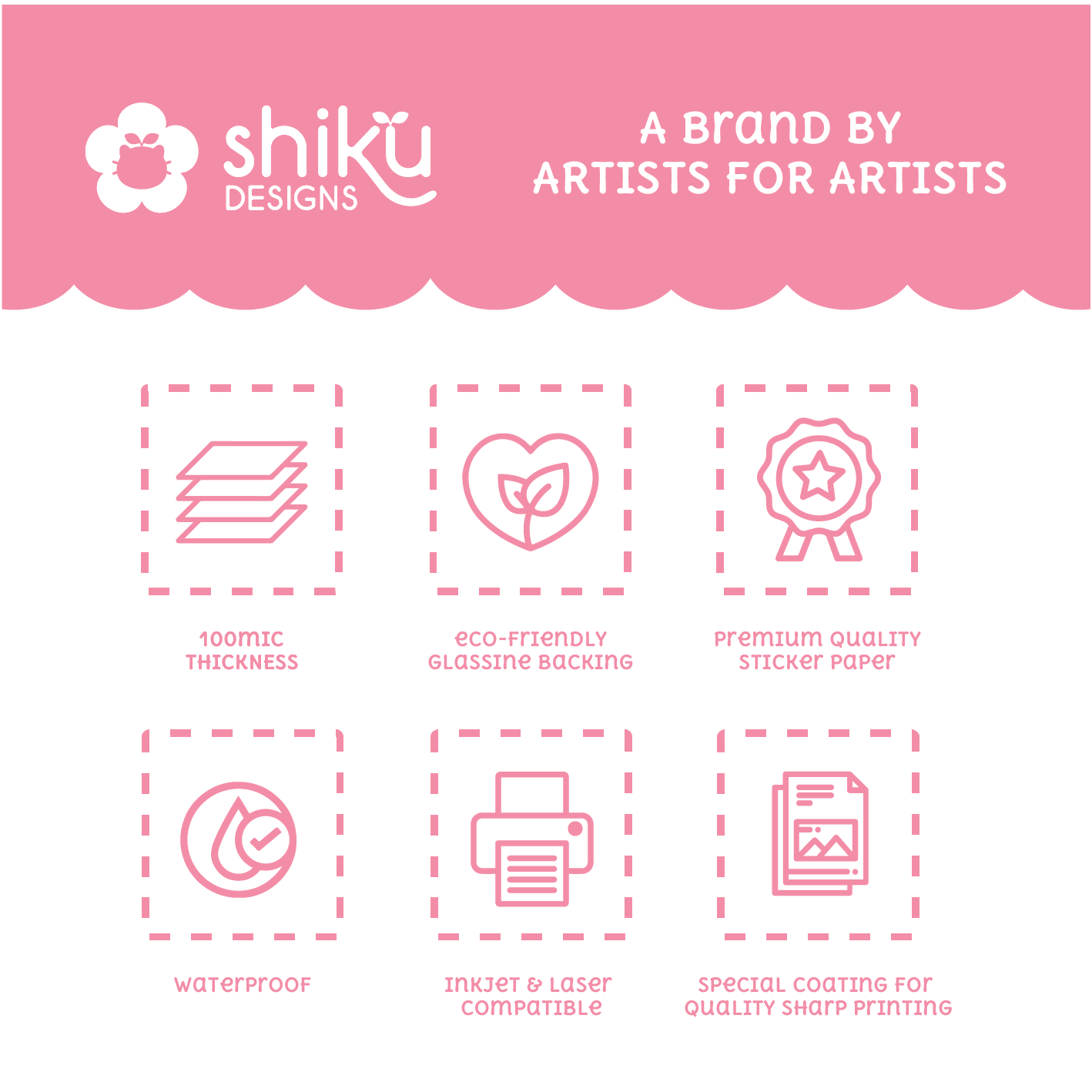 Printable Premium Gloss Vinyl Sticker Paper