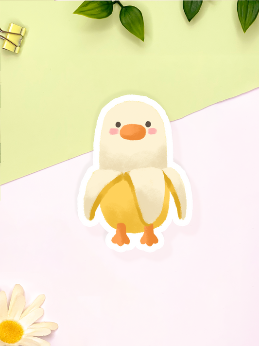 Banana Duck Sticker