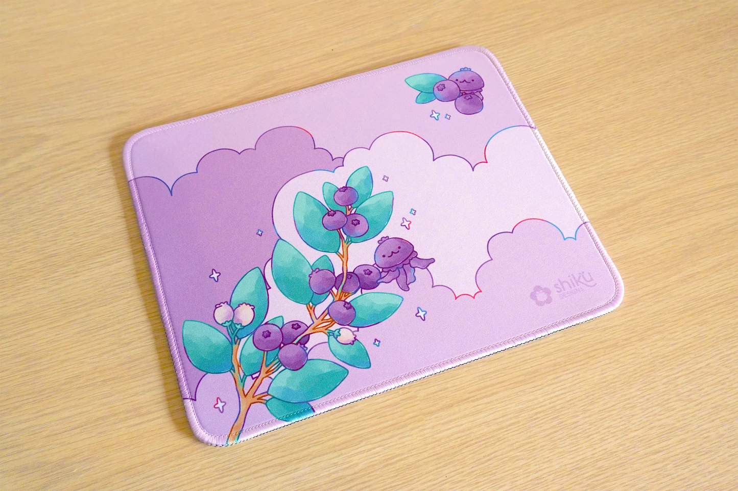 Blueberry Jellyfish Mouse Pad