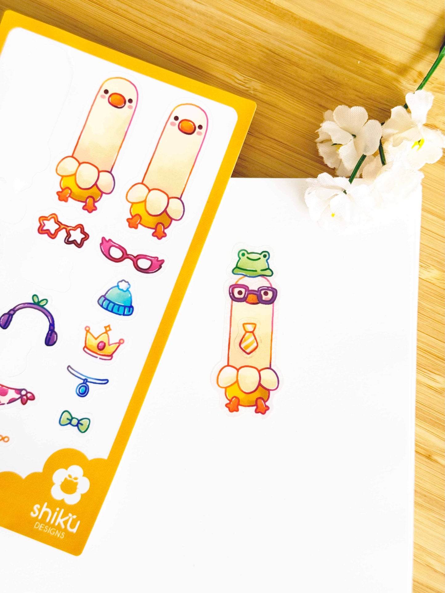 Dress-Up Quackson Sticker Sheet