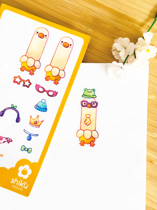 Dress-Up Quackson Sticker Sheet