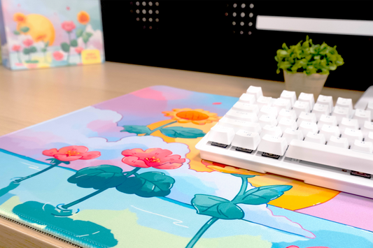 Flowers by Day XXL Deskmat