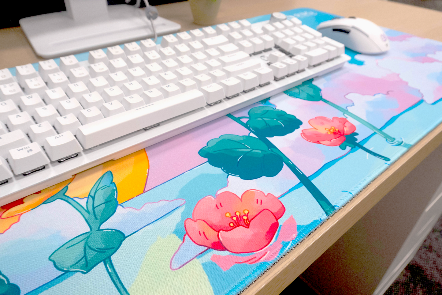Flowers by Day XXL Deskmat