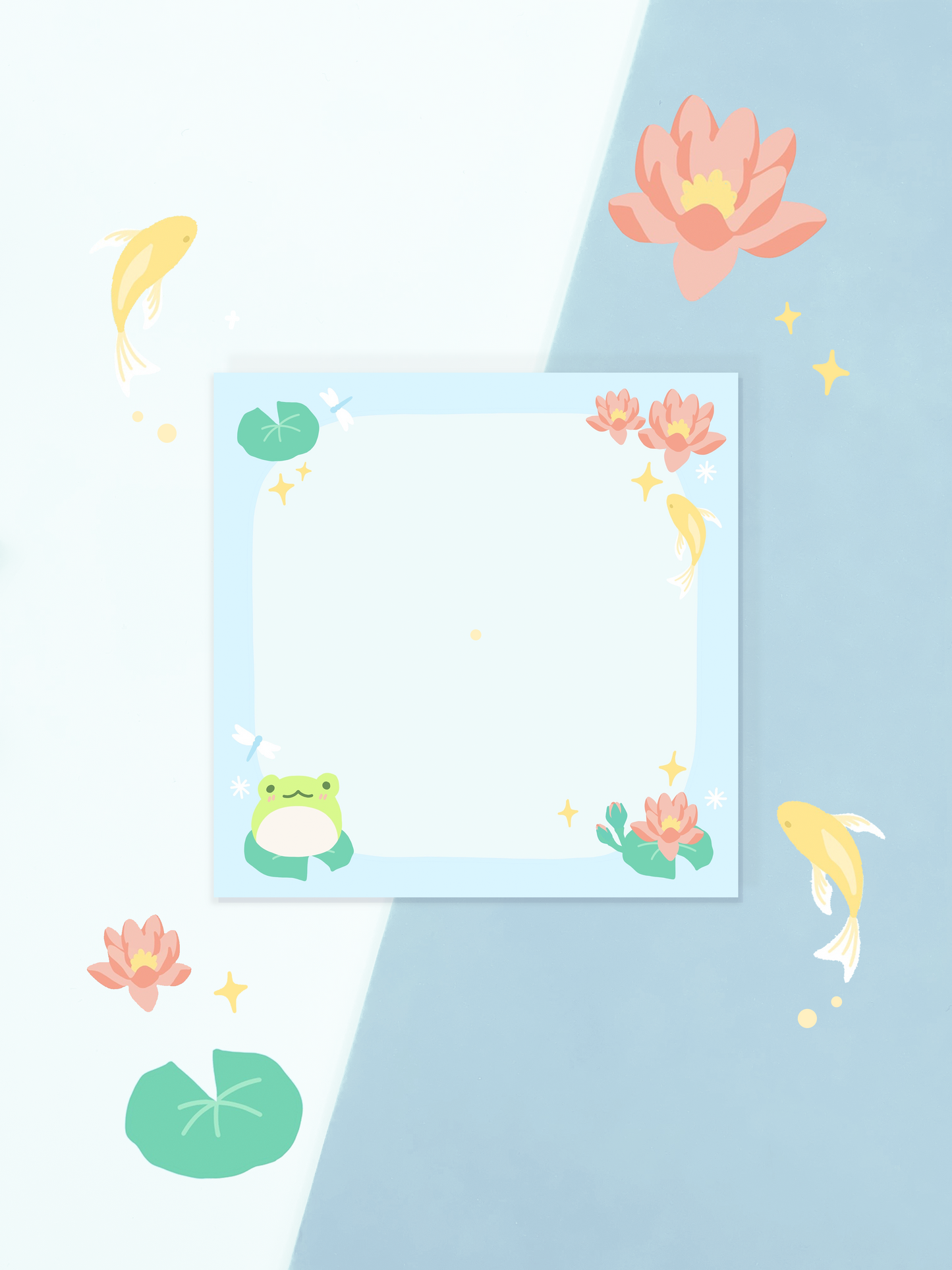 Lilypad Frog Sticky Note
