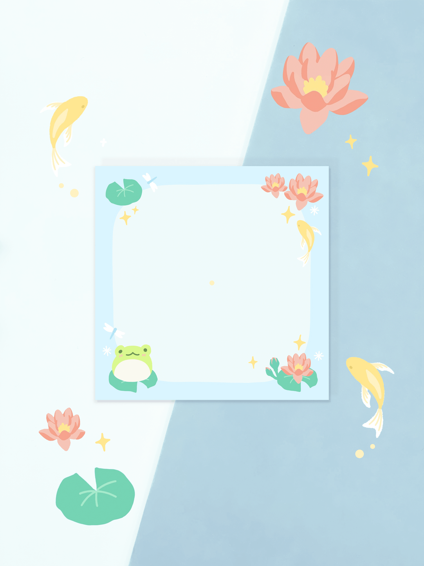 Lilypad Frog Sticky Note