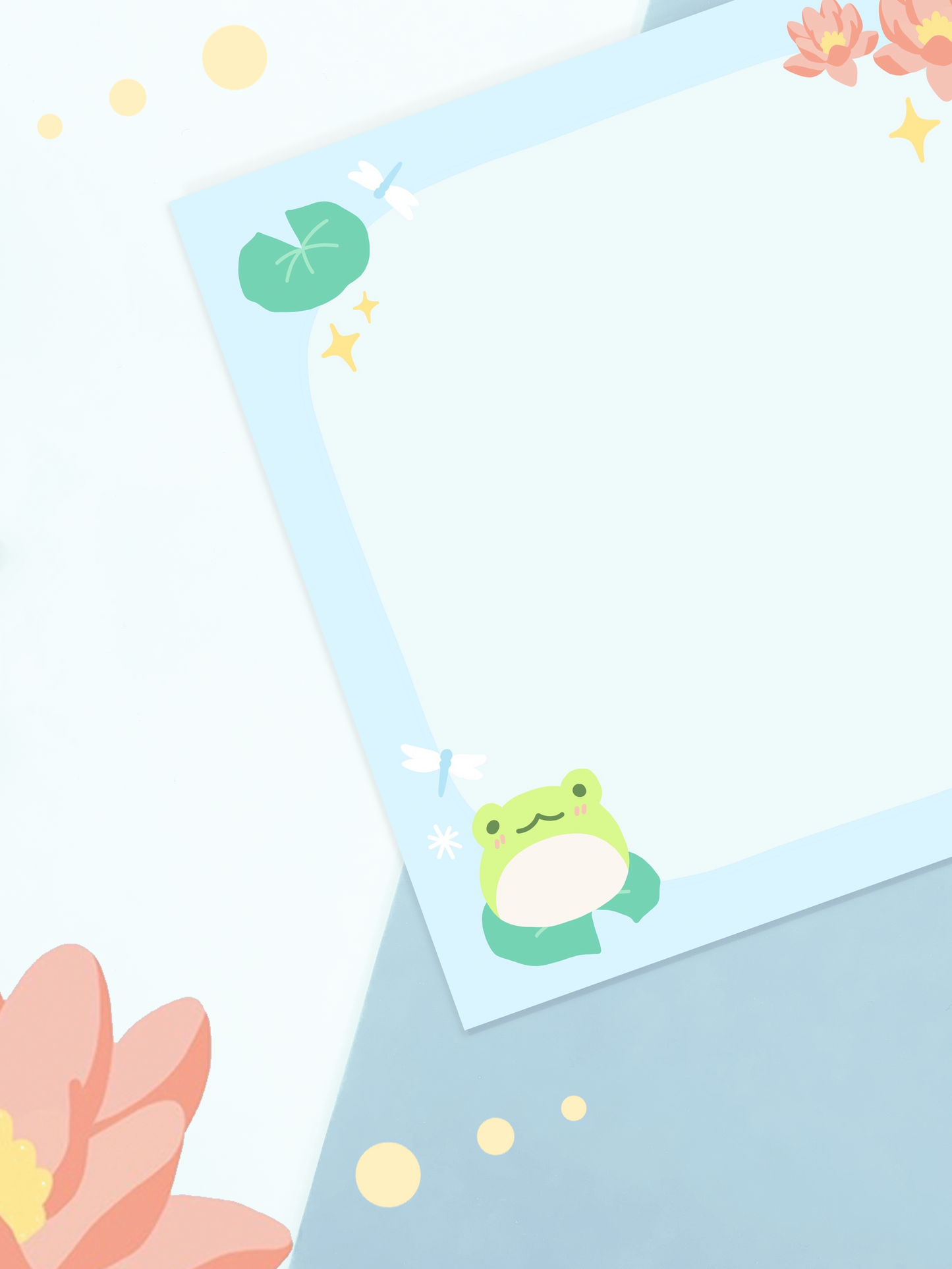 Lilypad Frog Sticky Note