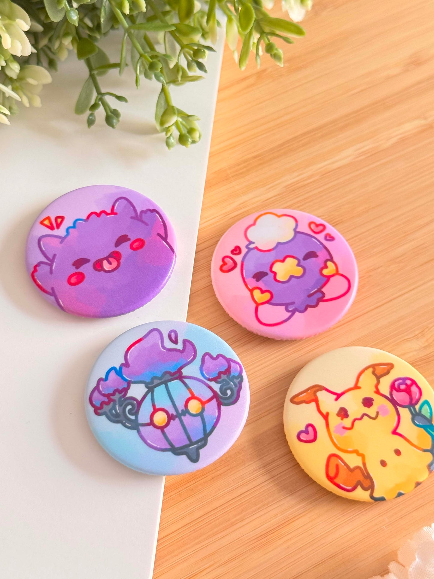 Ghost Pals Button Magnet Set
