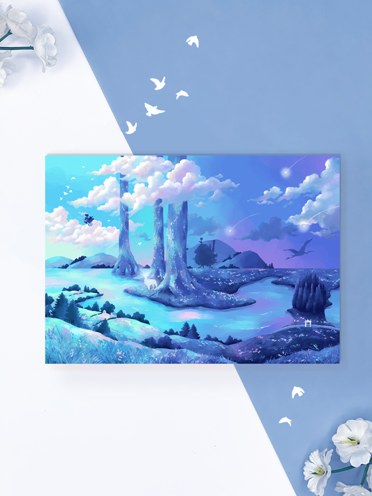 Ghibli Over the Decades Print