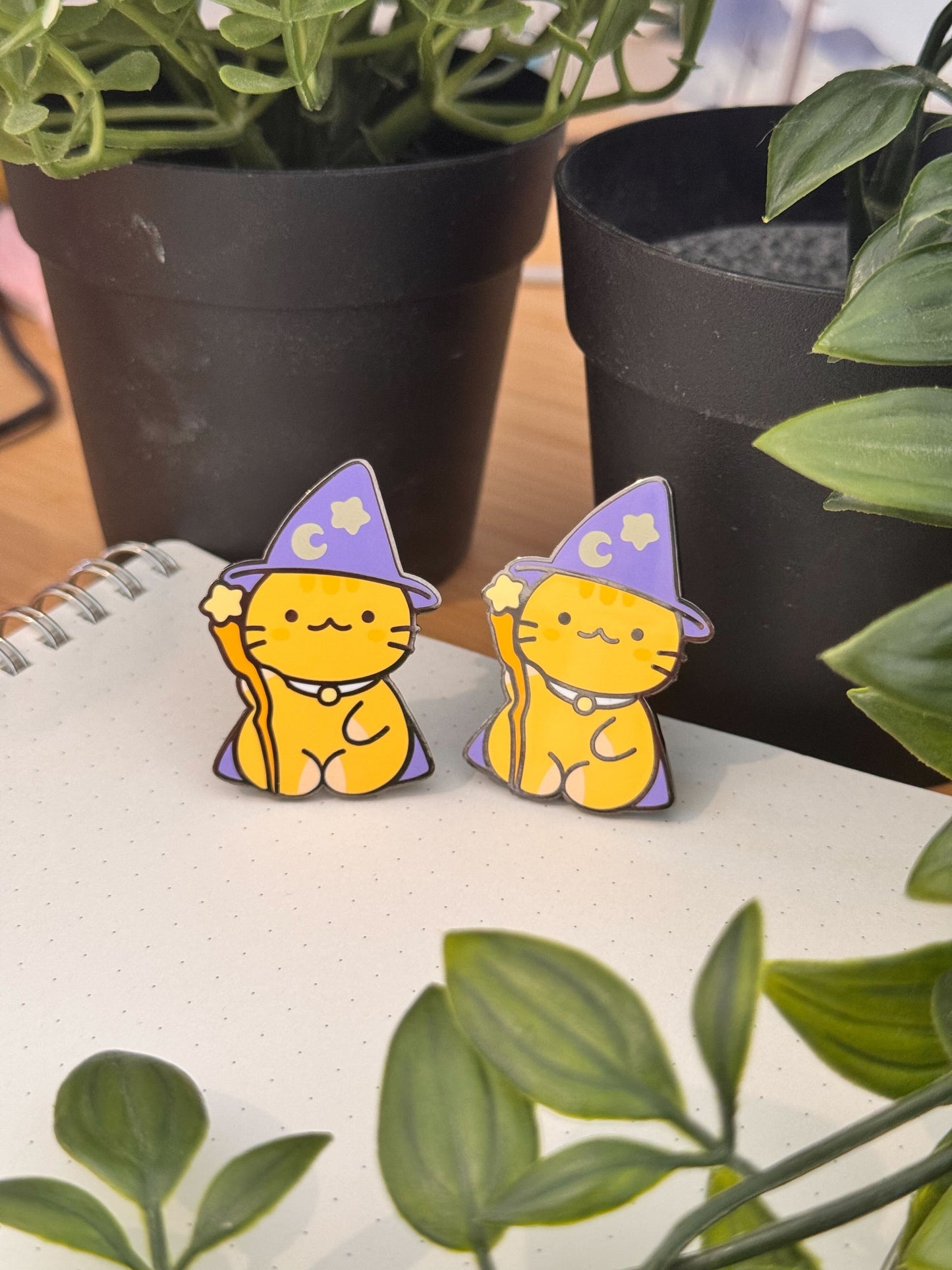 Wizard Cat Enamel Pin