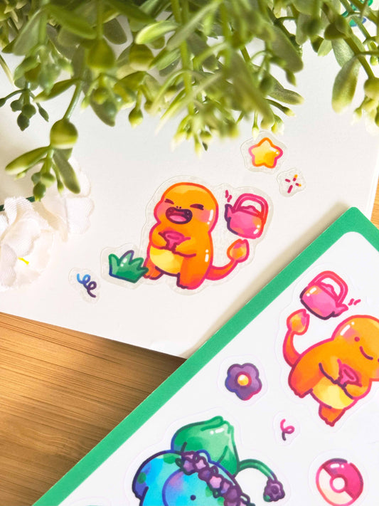 Kanto Starters Sticker Sheet