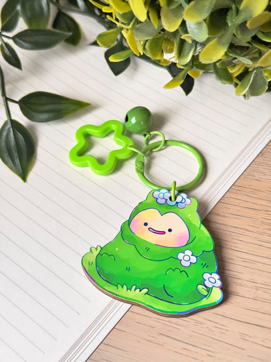Moss Wooden Keychain
