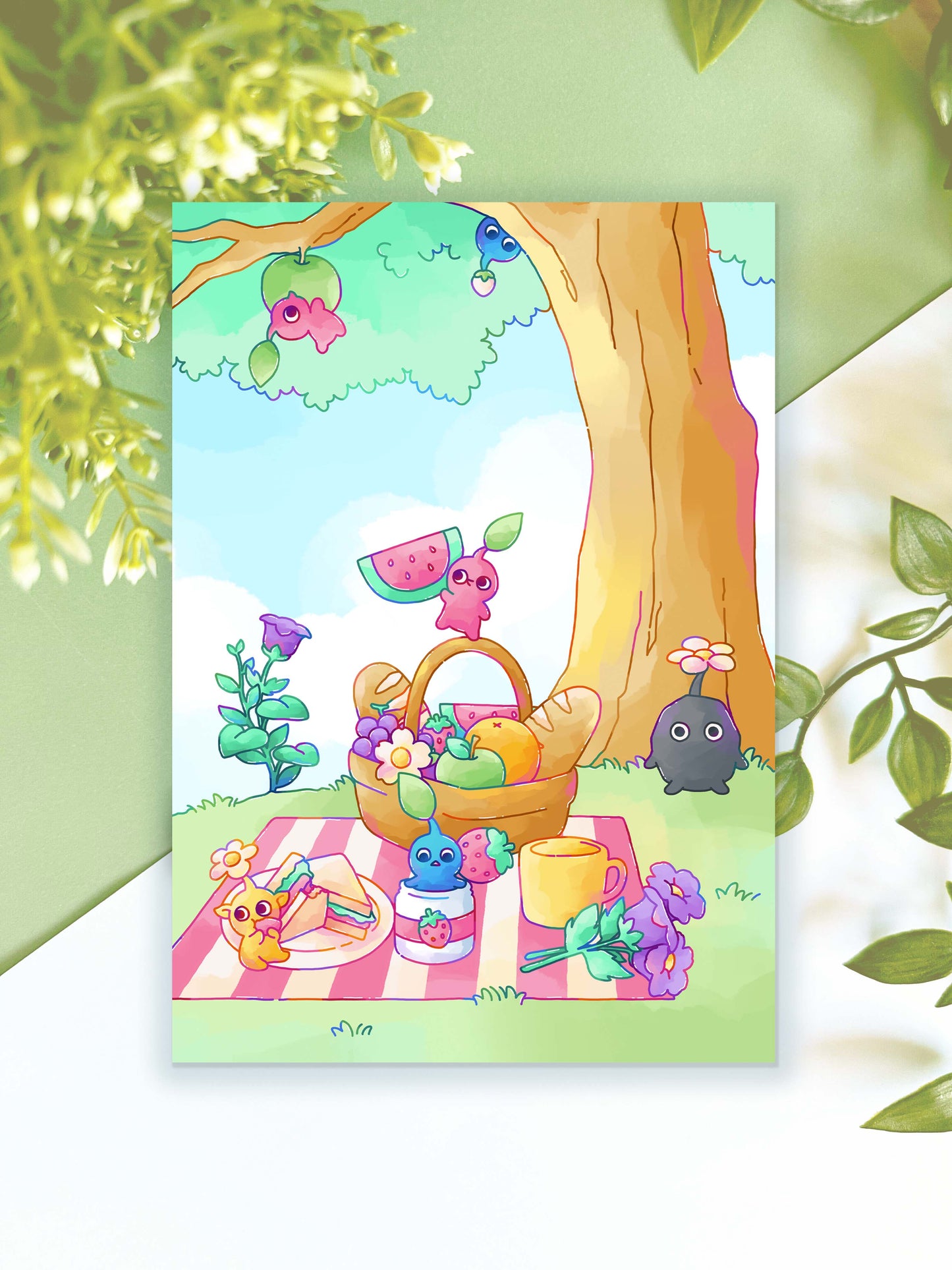 Pikmin Picnic Print
