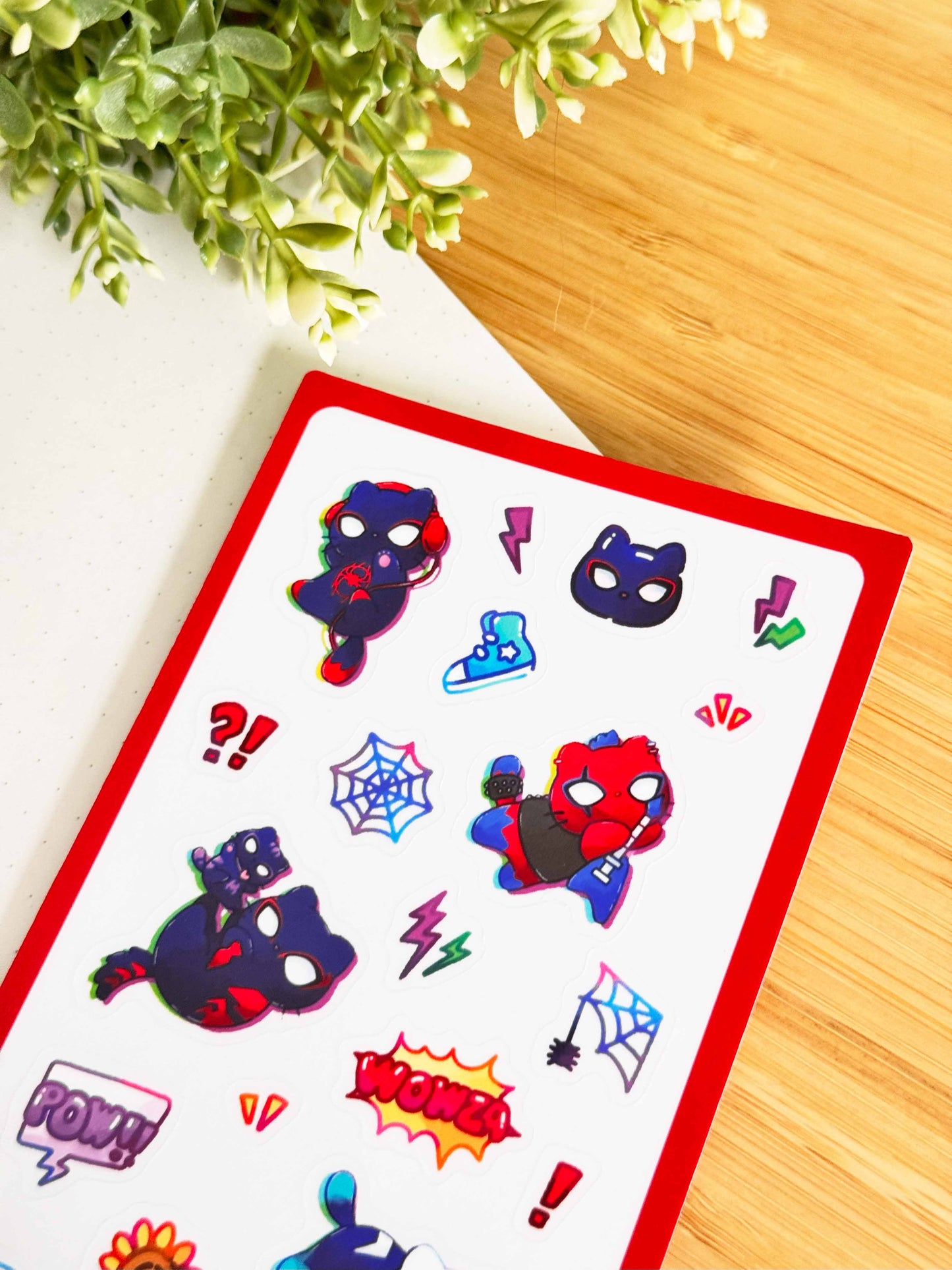 Spidercats 2.0 Sticker Sheet