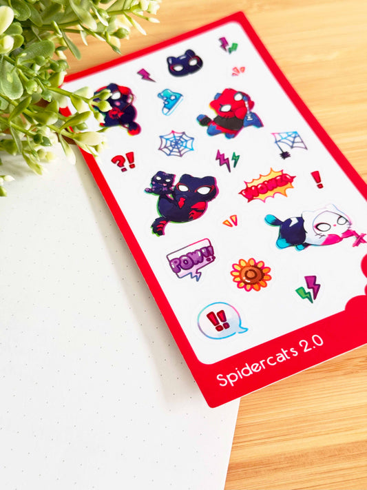 Spidercats 2.0 Sticker Sheet