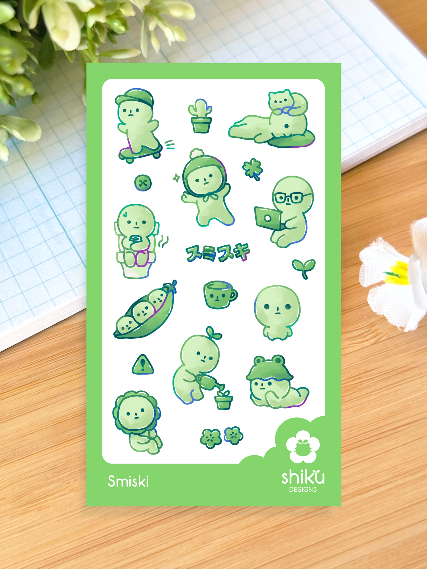 Daily Life as a Smiski Sticker Sheet