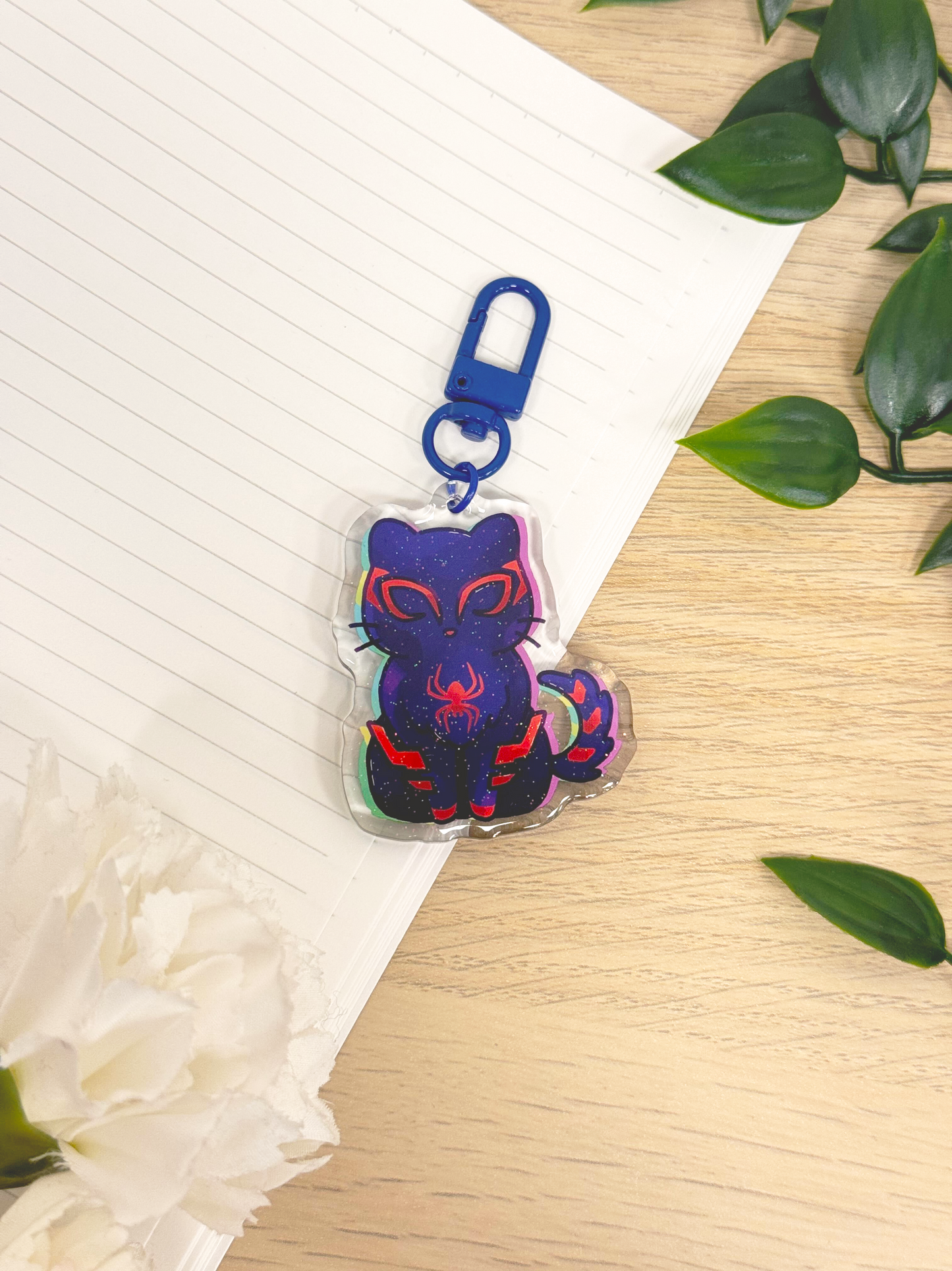 Spidercat Miguel Keychain