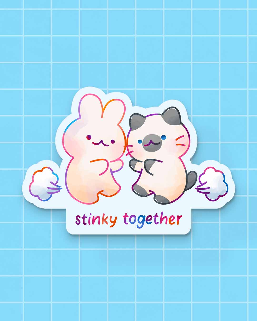 Stinky Together Sticker