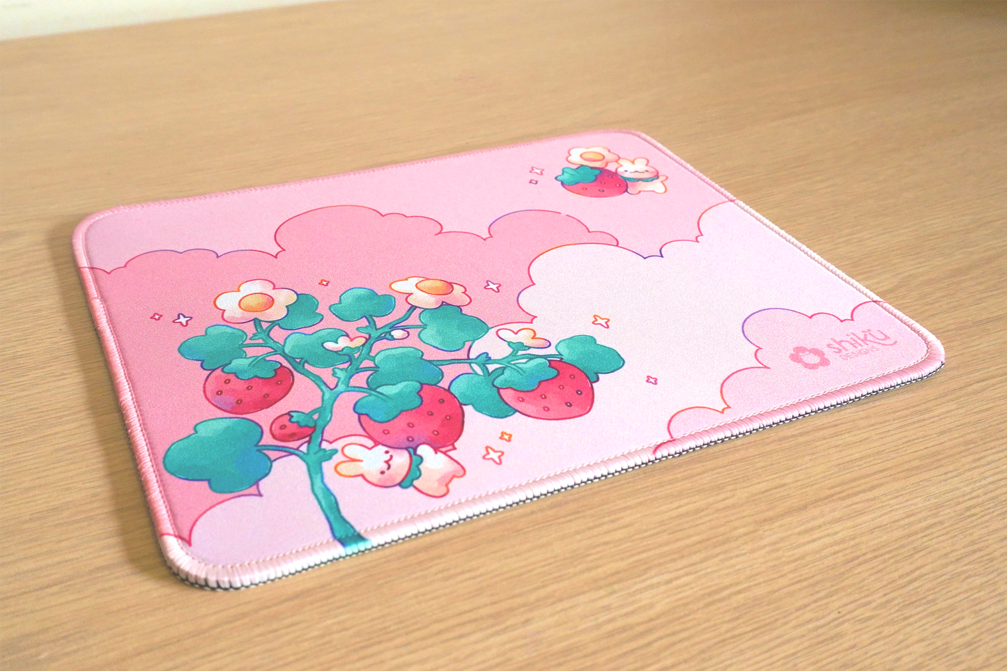 Strawberry Rabbit Mouse Pad