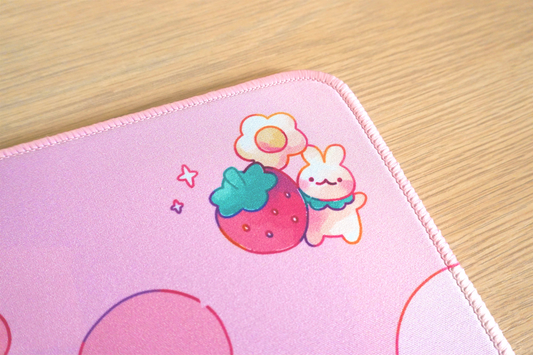 Strawberry Rabbit Mouse Pad