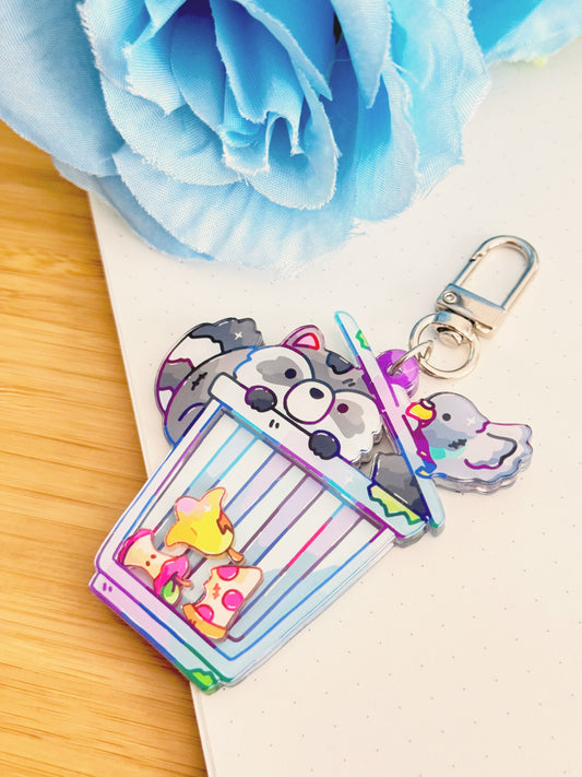Trash Pals Shaker Keychain