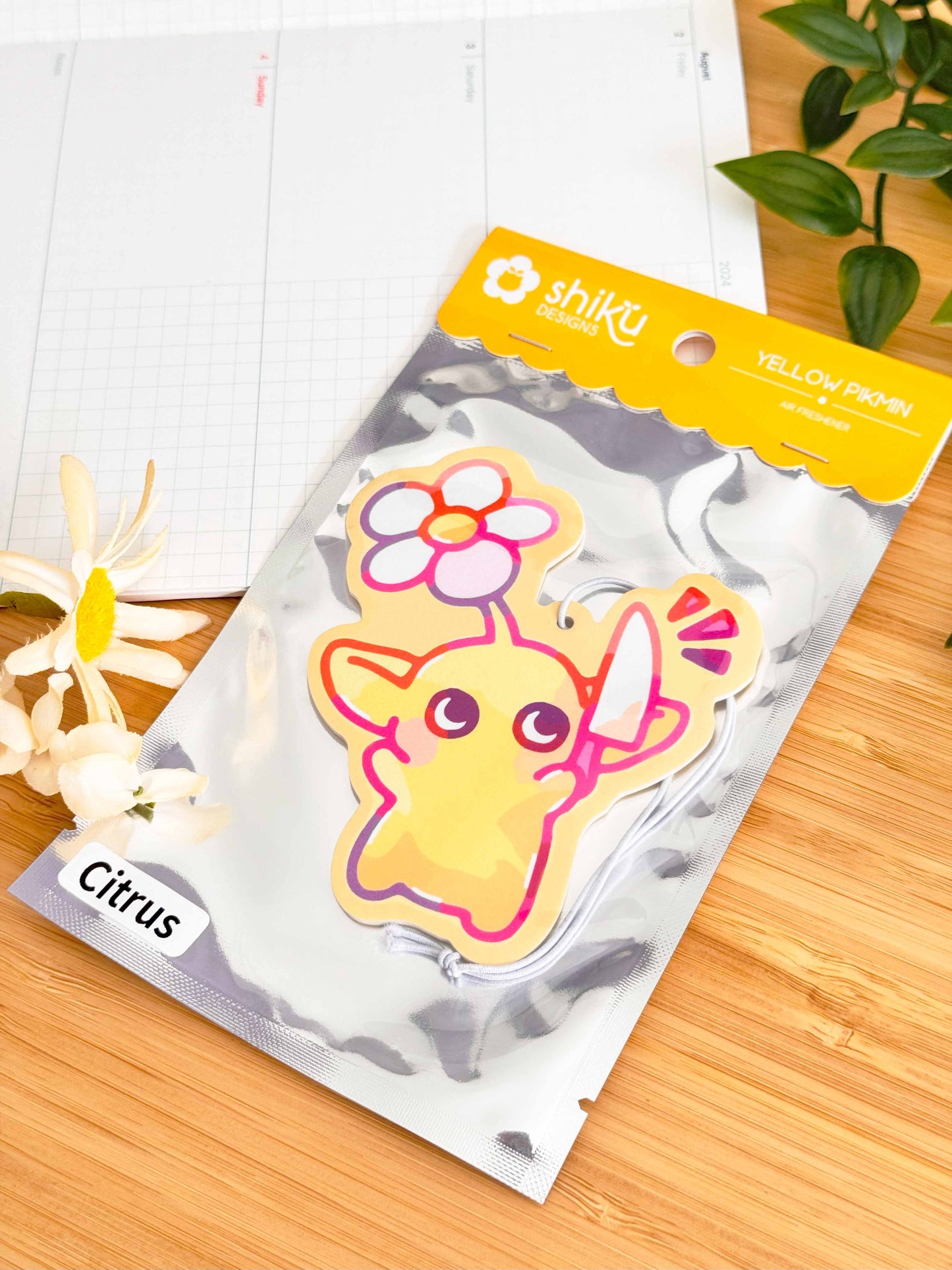 Yellow Pikmin Air Freshener