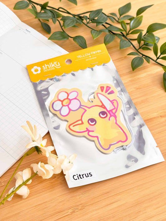 Yellow Pikmin Air Freshener