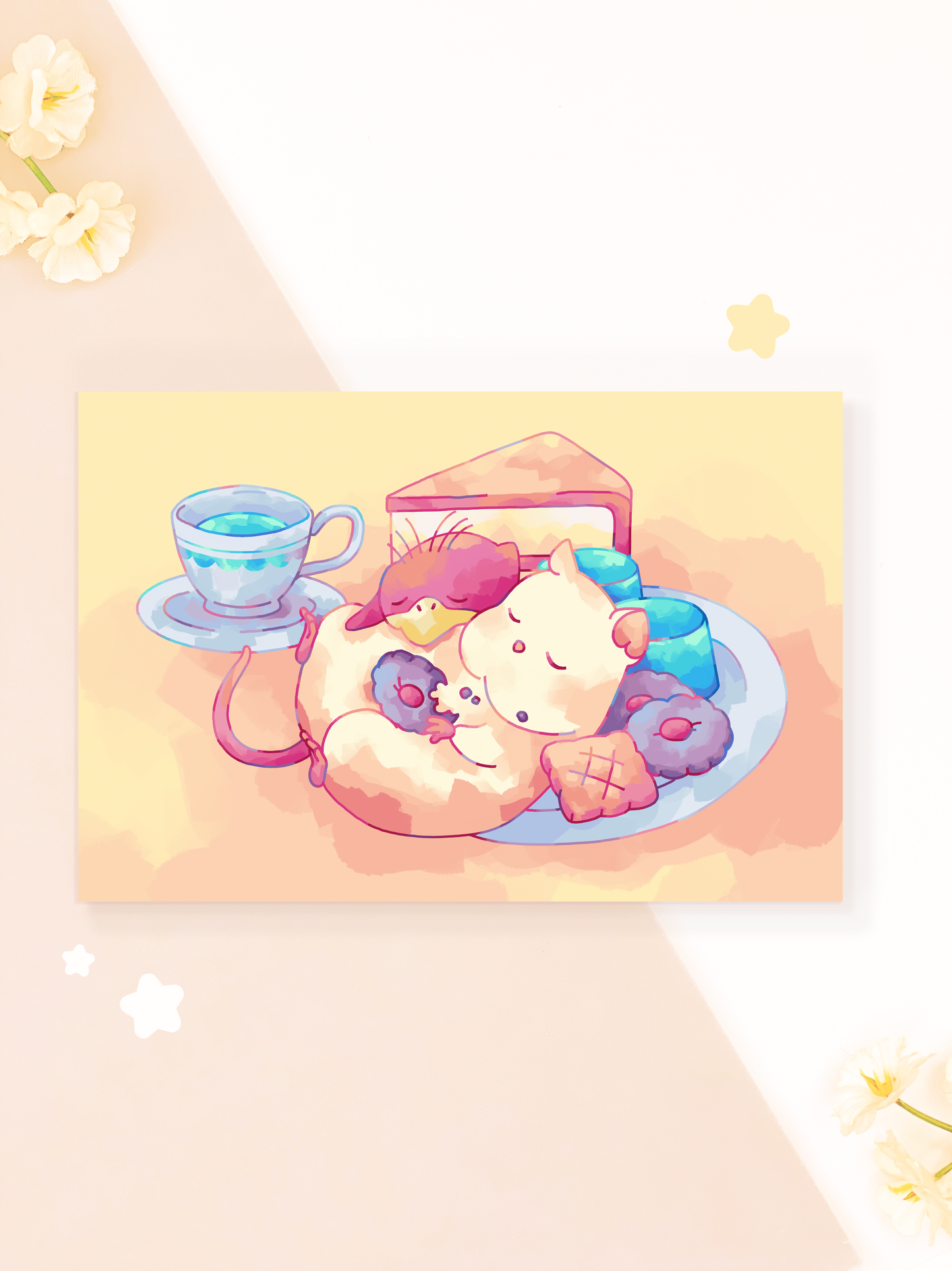 Boh and Bird Afternoon Tea Print