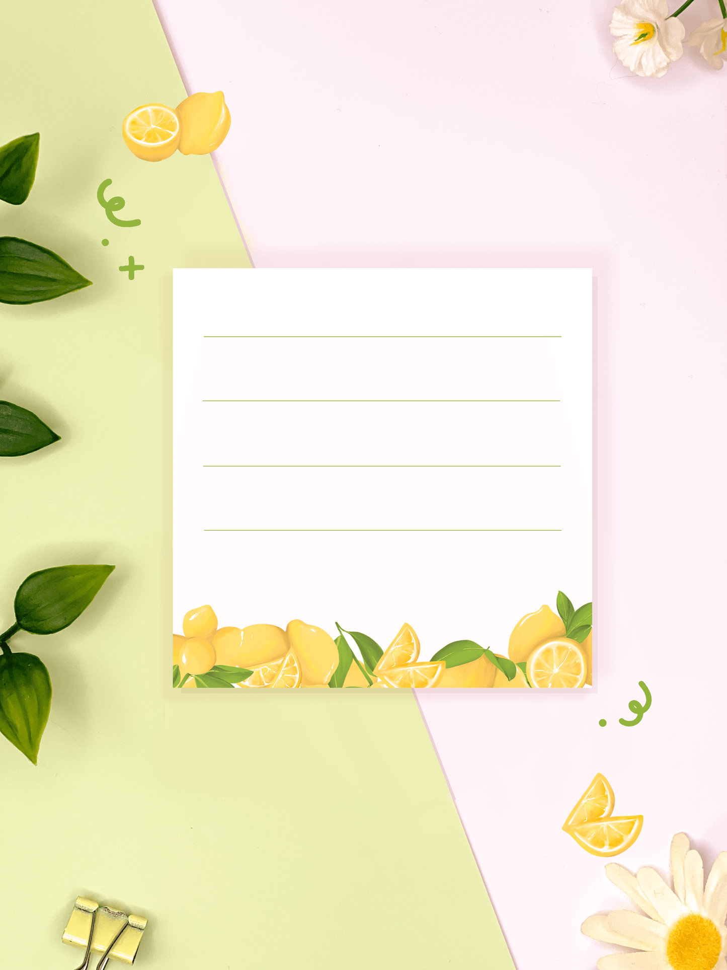 Lemon Memo Pad