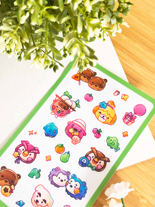 Animal Crossing Sticker Sheet