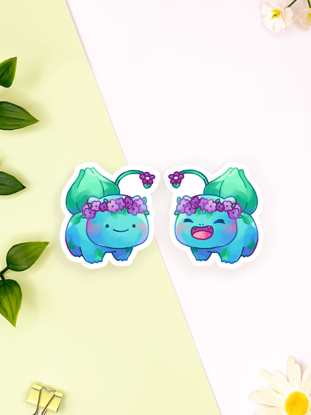 Bulbasaur Cute Sticker Bulbasaur Stickers – Shiku Designs