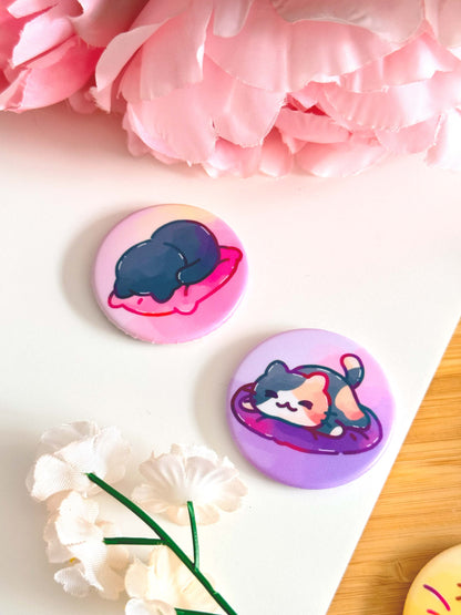 Cat Button Magnet Set