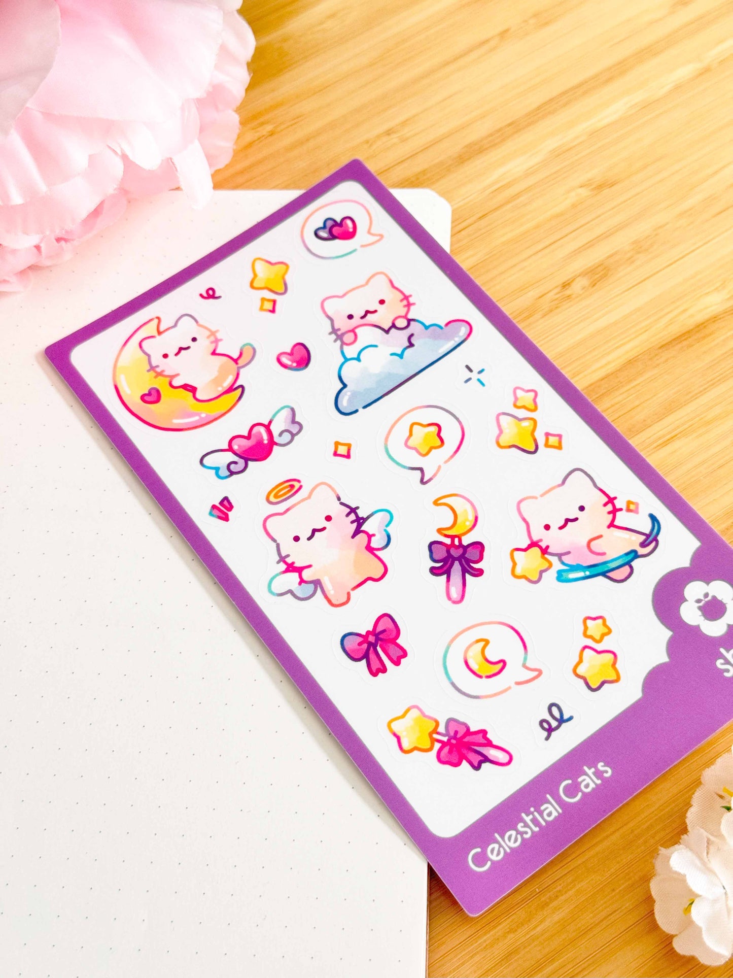 Celestial Cats Sticker Sheet