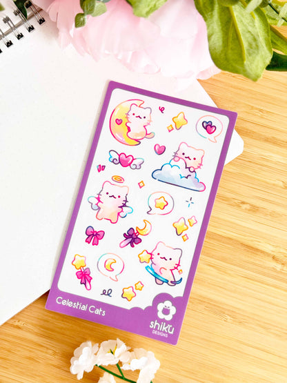 Celestial Cats Sticker Sheet