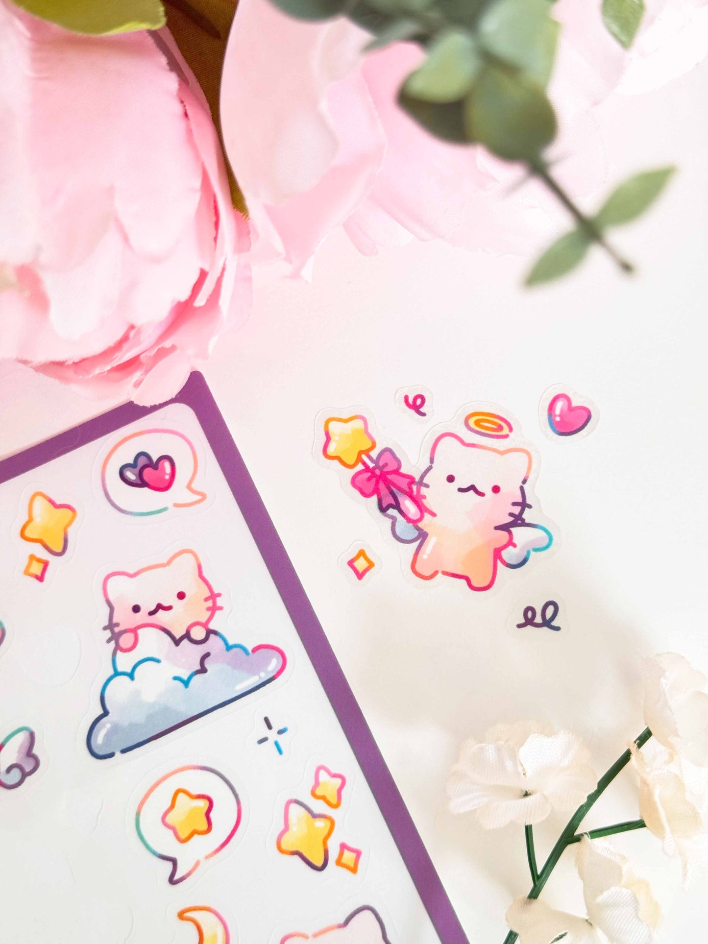 Celestial Cats Sticker Sheet