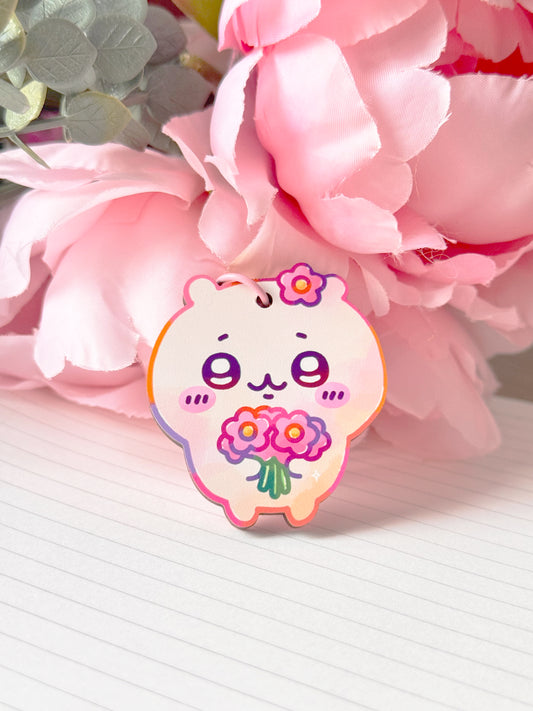 Chiisai Bear Wooden Keychain