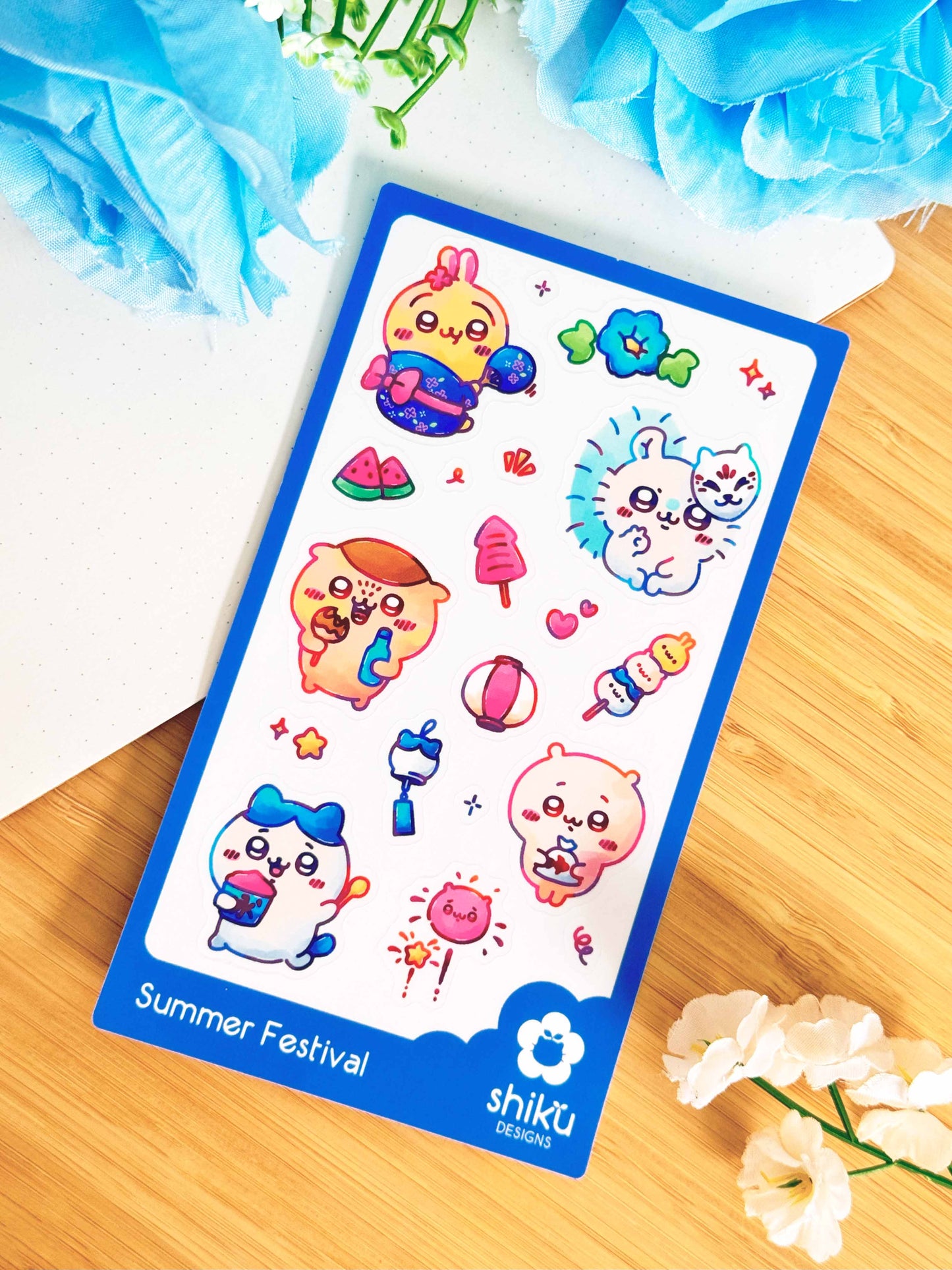 Chiikawa Summer Festival Sticker Sheet