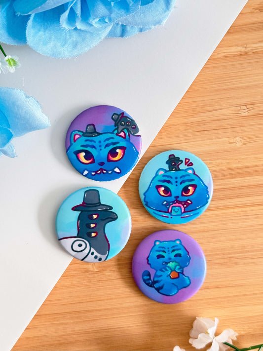 Derpy and Sussie Button Magnet Set