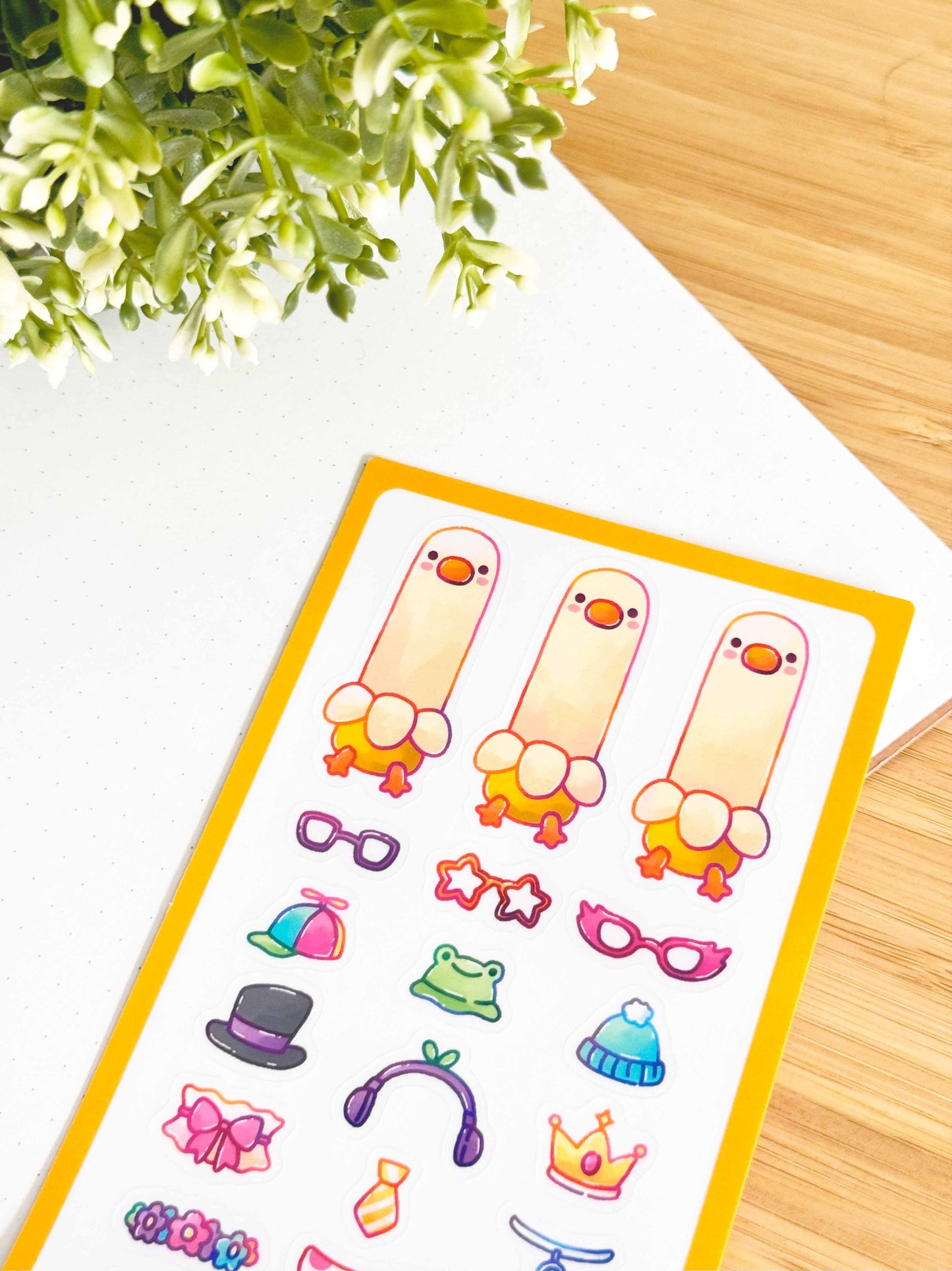 Dress-Up Quackson Sticker Sheet
