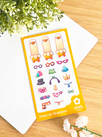 Dress-Up Quackson Sticker Sheet