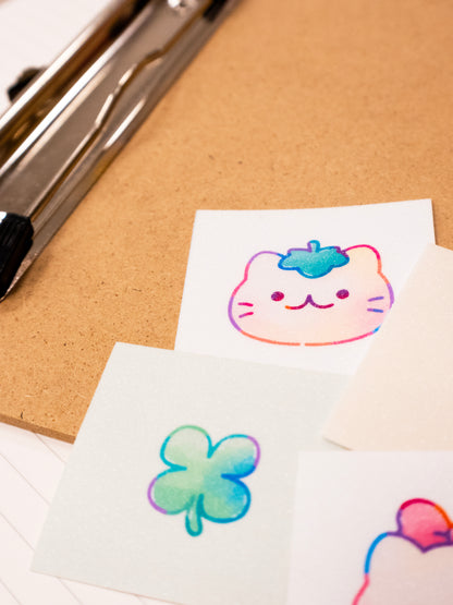 [GLITTER] Self Adhesive Clear Cold Laminate A4
