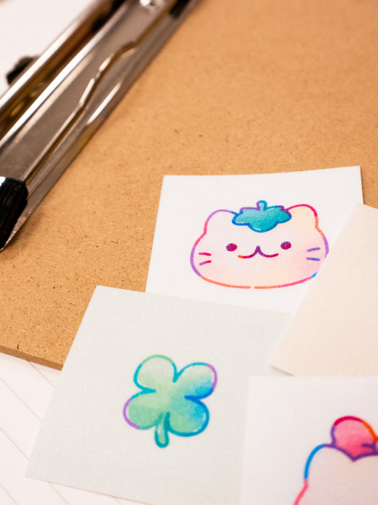 [GLITTER] Self Adhesive Clear Cold Laminate A4