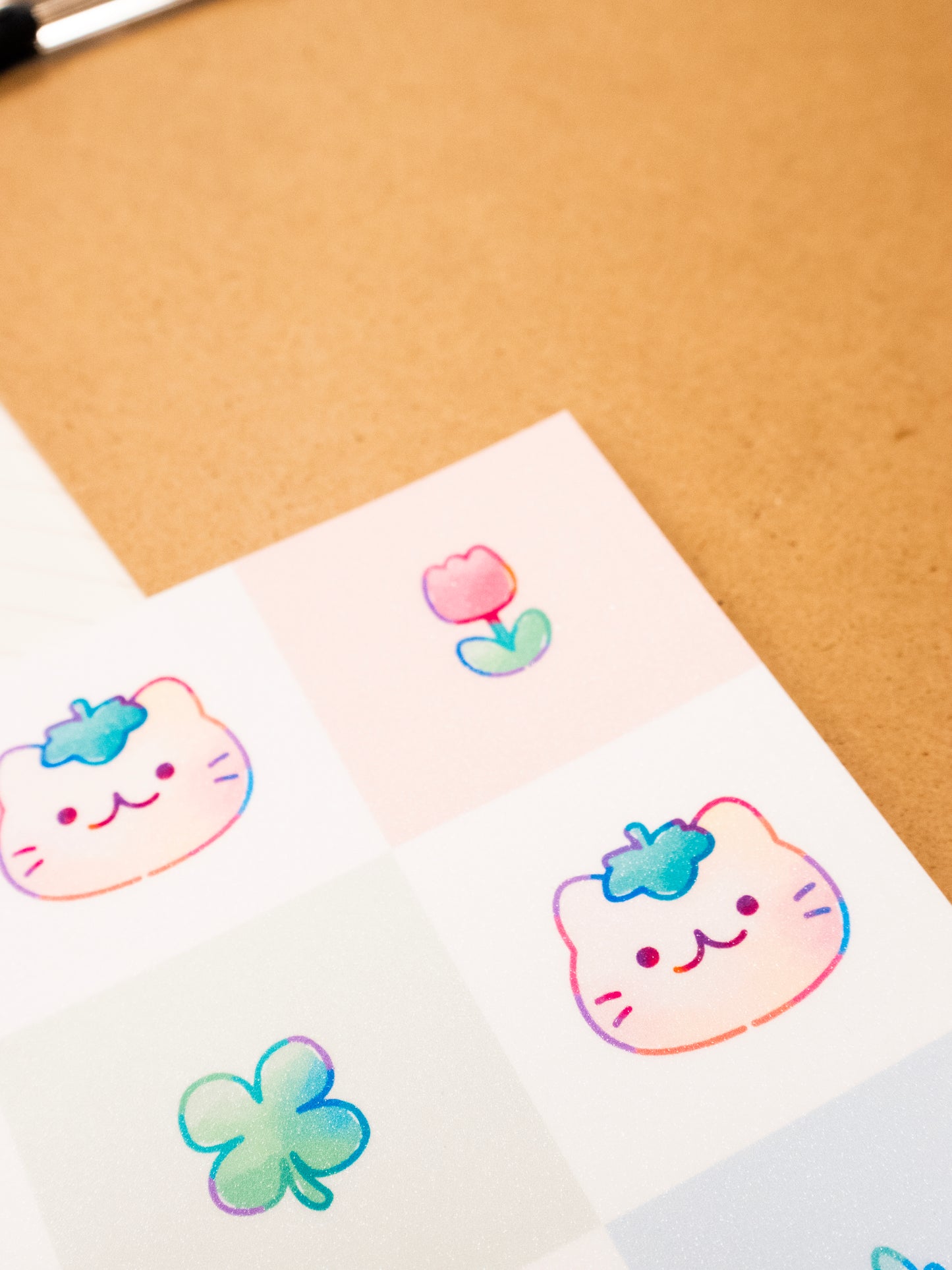 [GLITTER] Self Adhesive Clear Cold Laminate A4