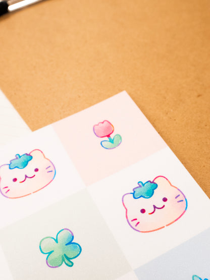 [GLITTER] Self Adhesive Clear Cold Laminate A4