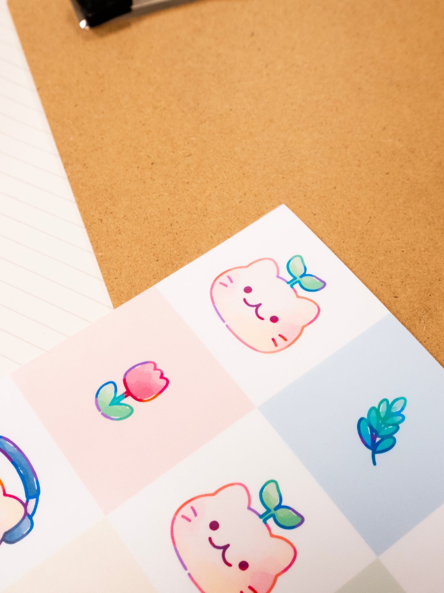 [GLITTER] Self Adhesive Clear Cold Laminate A4